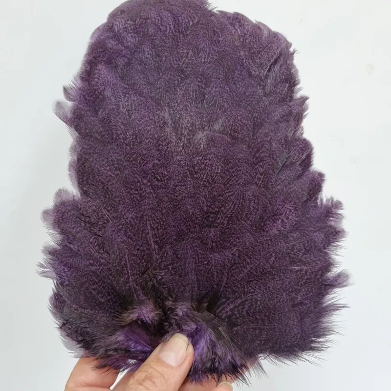 Whiting Coq de Leon Hen Saddle in Speckled Purple-4